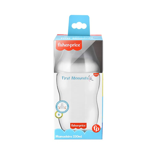 Mamadeira First Moments Clássica Neutra 330ml - Fisher-Price
