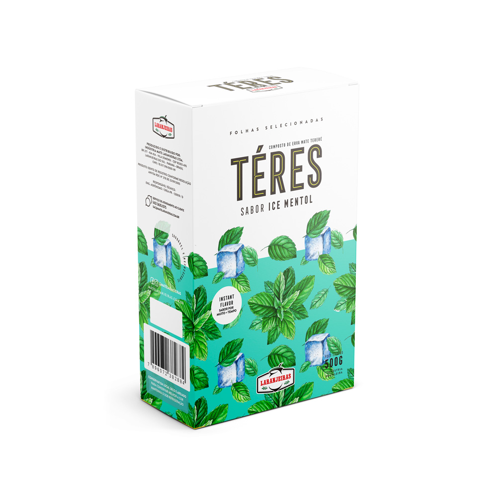Tereré - Téres Premium - Ice Mentol - Extra-Forte - Composta de Erva Mate - 500g - Mate Laranjeiras