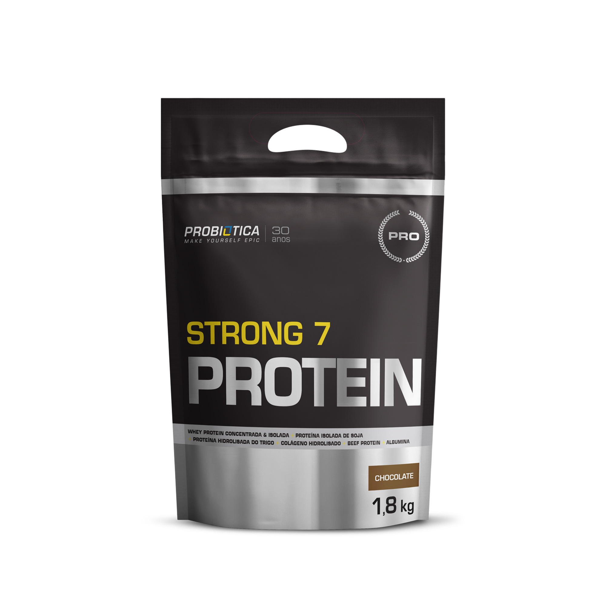Strong 7 Protein Refil Chocolate Probiotica 1,8kg
