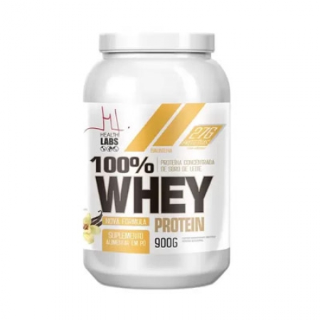 100% Whey Protein - 900g - Health Labs - Baunilha