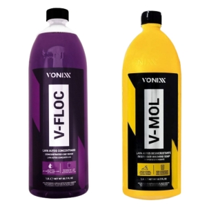 Kit Shampoo Para Lavar Carro V-mol E V-floc Vonixx 1,5L