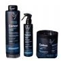 Kit Vloss Carbon Power Shampoo+Máscara 2x1L + Leave-in 1x300ml