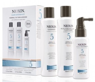 Wella Kit Nioxin System 5 Para Cabelos Normais a Espessos - 3 Produtos