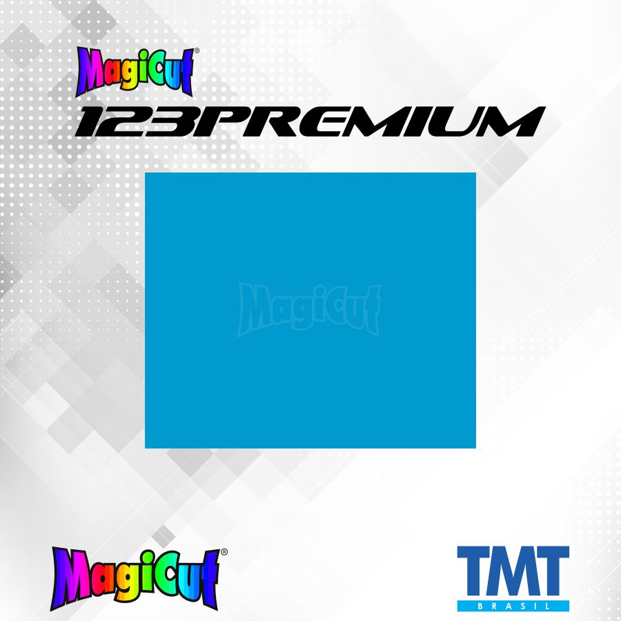 MagiCut 123Premium Azul Neon - Rolo com 50cm x 25mts