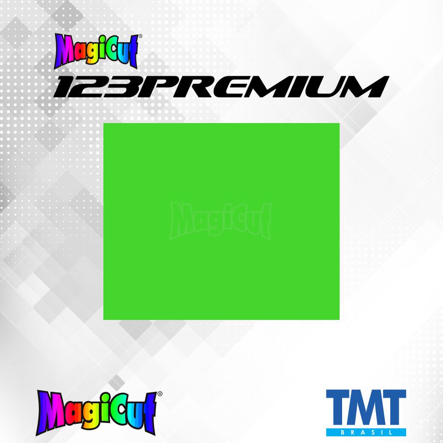 MagiCut 123Premium Verde Neon - Rolo com 50cm x 25mts