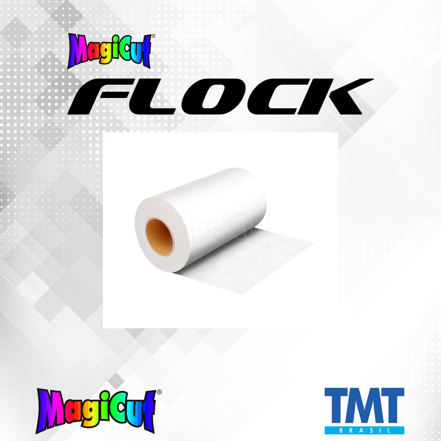 MagiCut Flock Branco - Bobina 50cm x 25mts