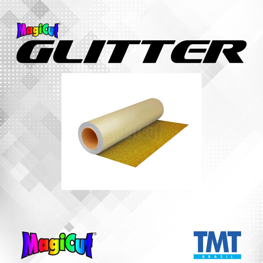 MagiCut Glitter Ouro - 1 metro (linear) 50x100cm