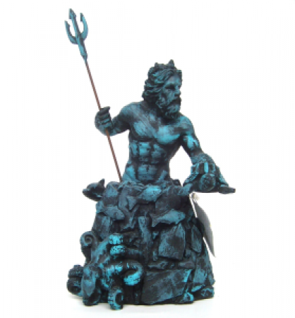 Estátua em Resina - Deus Posseidon 23cm