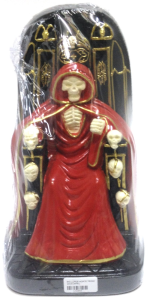 Estátua em Gesso - Exu Lorde da Morte no Trono 23cm