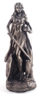 Estátua em Resina - Deusa Freya 26cm