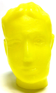Vela de Magia - Cabeça de Adulto Masculina Amarela 