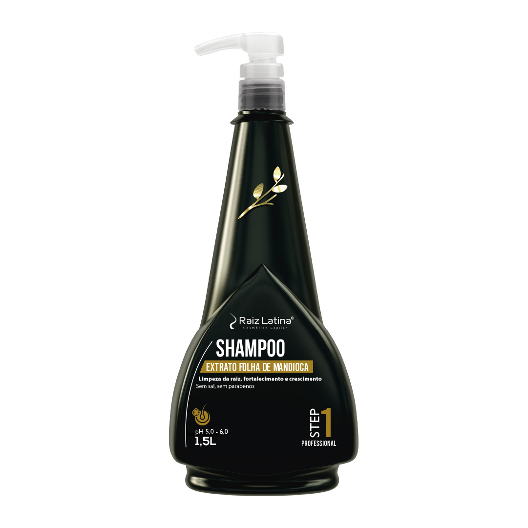 Shampoo Folha de Mandioca - 1,5 litro