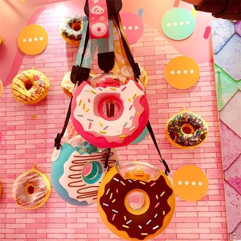 Garrafa Fofa em Formato de Donuts com Alça Prática | Importada