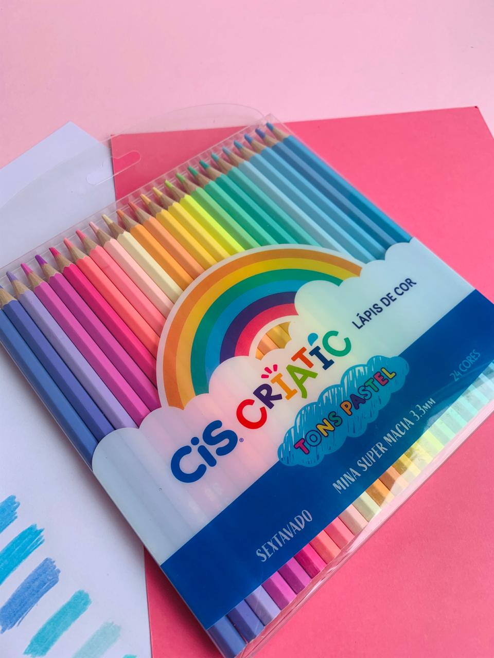 Lápis de cor Criatic Tons Pastel 24 unidades | Cis