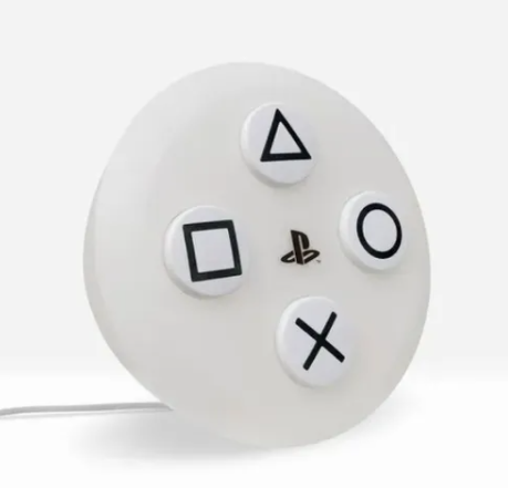 Luminária Playstation Oficial Botão PS4 infantil Gamer Teen