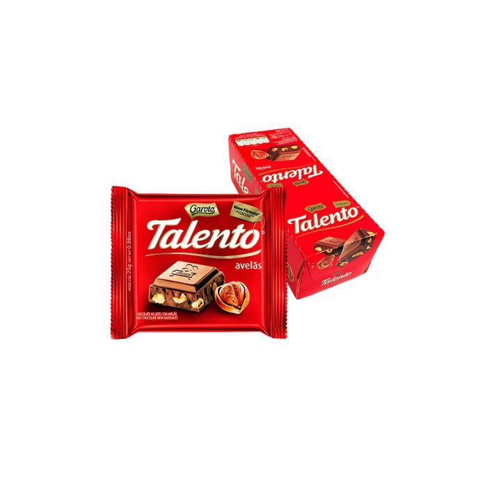 Chocolate Talento Avelãs com 15 unidades de 25g cada Garoto