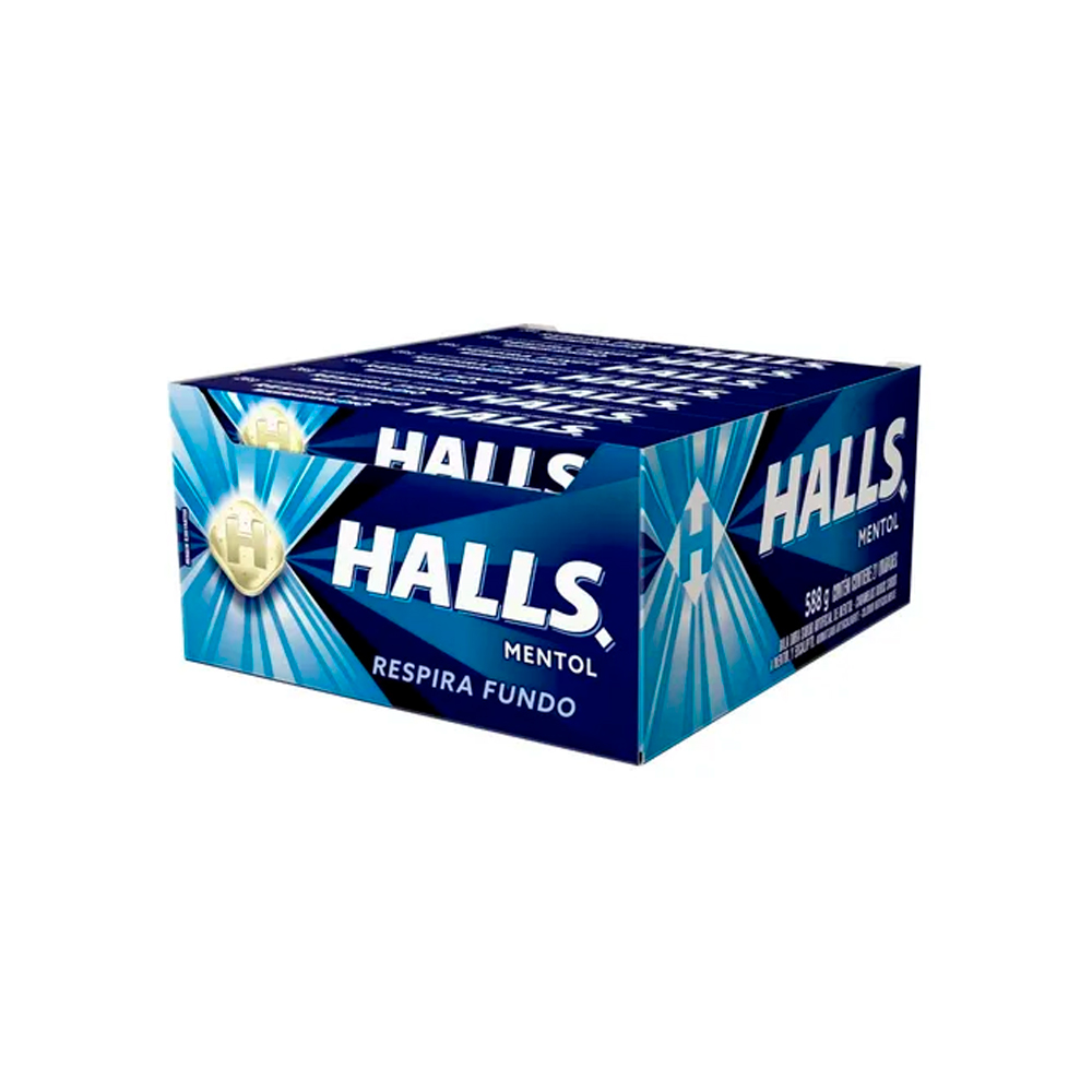 Halls Mentol contendo 21 drops