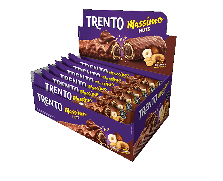 Trento Massimo Nuts Peccin contendo 16 unidades