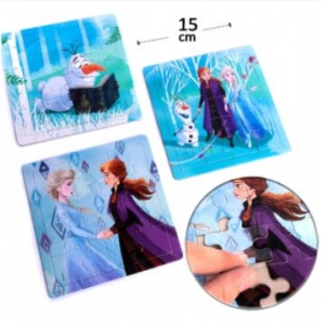 Coleção com 3 Quebra Cabeça 48 Peças Frozen - Disney