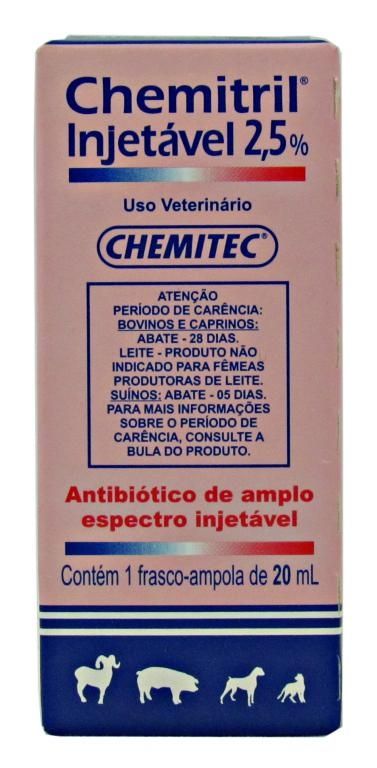 Chemitril Injetavél 2,5% - 20 ml