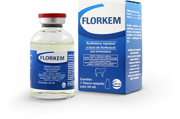 Florkem 30ml - Antibiótico a base de Florfenicol