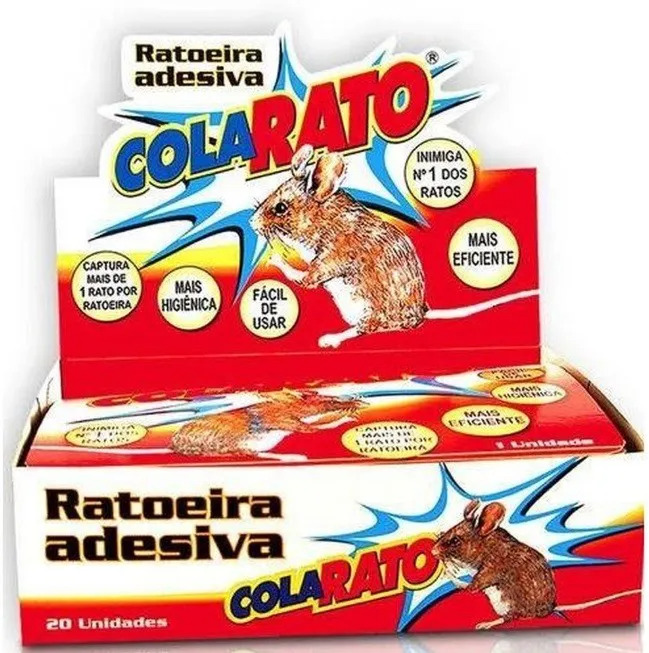 Ratoeira Adesiva Cola Rato AmericanPets - 10 Unidades