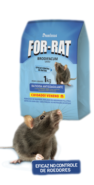 Veneno para Ratos For-Rat Grãos - 1kg