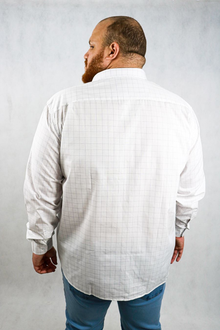 Camisa Social Obeland Xadrez Fino M/L | Plus Size