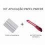 Kit de Aplicação de Papel de Parede - Espátula + Estilete Estreito