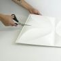 Placa 3D Autoadesiva Revestimento Alto-relevo Madrid 50x50cm
