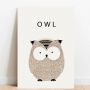 Placa Decorativa Escandinavo Owl