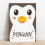 Placa Decorativa Penguin