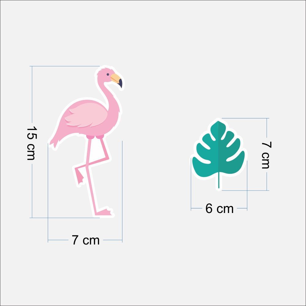 Adesivo Destacável Flamingos  - TaColado