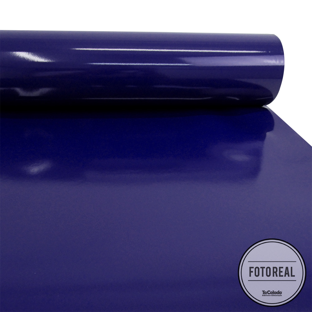 Adesivo para móveis Brilhante Azul Noturno 1,00m  - TaColado