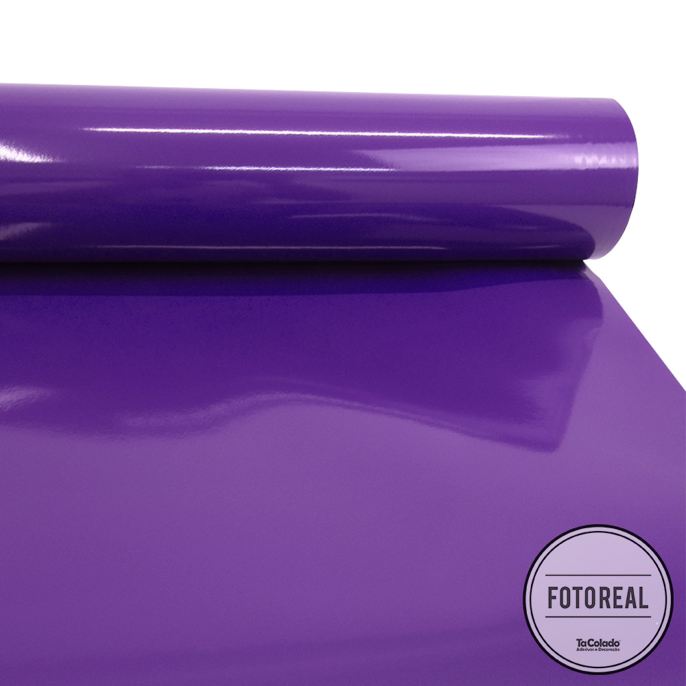 Adesivo para móveis Brilhante Violeta 0,50m - TaColado
