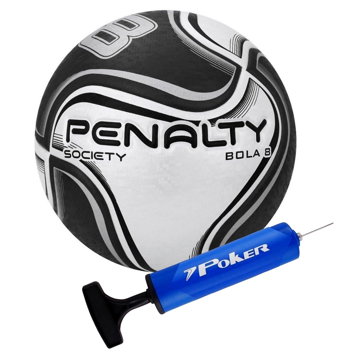 Bola Futebol Society Penalty 8 X Pro Com Bomba