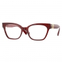 Armação de Óculos Versace Gatinho VE3294 Vermelho Translúcido