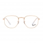 Óculos de Grau Feminino Ray Ban Hexagonal RX6448 Dourado Rose