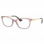 Óculos de Grau Feminino Ray Ban RX7106L Rosa Translúcido