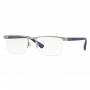 Óculos de Grau Masculino Platini P91177 Prata e Azul Fosco