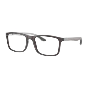 Óculos de Grau Masculino Ray Ban RX8908 Cinza Translucido Fibra Carbono
