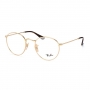 Óculos de Grau Ray Ban Round Metal RX3447V Dourado Brilho