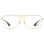 Óculos de Grau Ray Ban RX3610V Metal Quadrado Dourado Grande