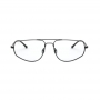 Óculos de Grau Ray Ban RX6455 Metal Preto Brilho Tamanho 57