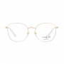 Óculos de Grau Vogue VO4178 Metal Branco com Dourado Brilho