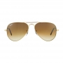 Óculos de Sol Ray Ban Aviador RB3025 Dourado Brilho Marrom Degradê