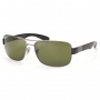 Óculos de Sol Ray Ban Polarizado RB3522 Masculino Metal Cinza