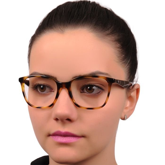 Óculos de Grau Feminino Ray Ban RX7066L Marrom Demi Brilho