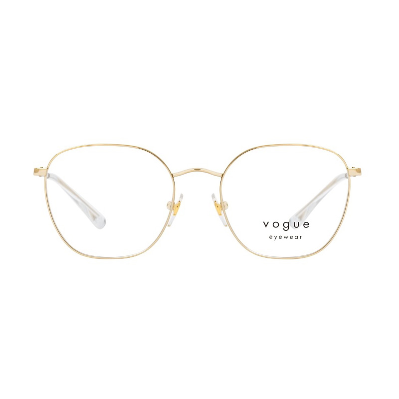Óculos de Grau Feminino Vogue VO4178 Dourado Brilho Metal