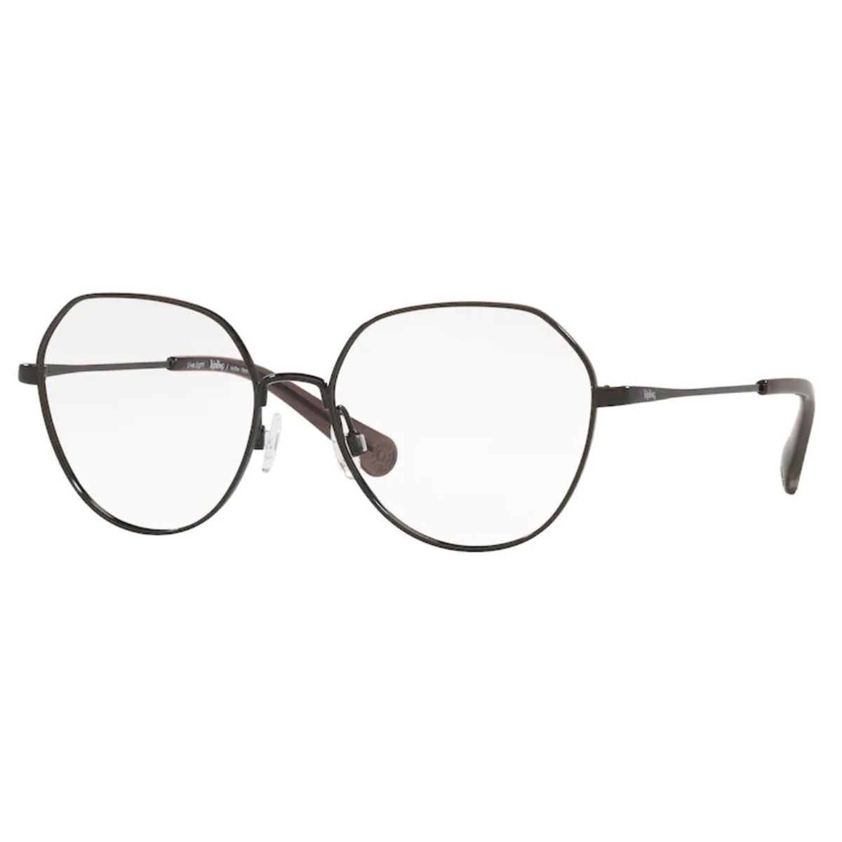 Óculos de Grau Kipling Redondo KP1117 Metal Preto Brilho
